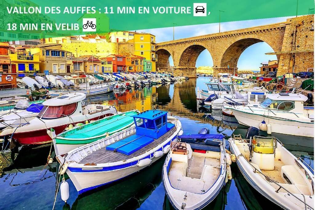 Climatise Gare Stcharles 4 Chambres Grand Balcon / Experience-Immo 마르세유 외부 사진