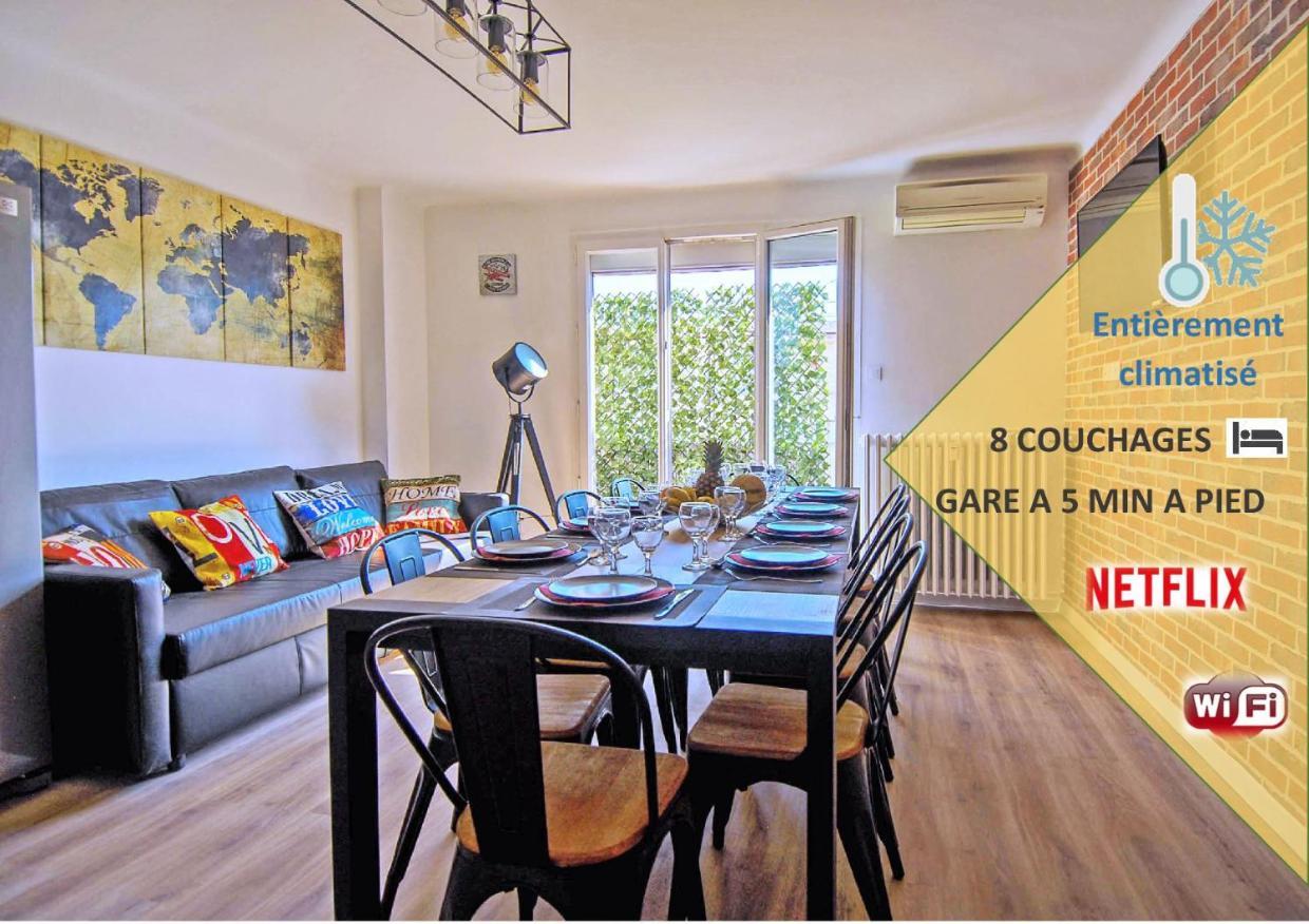 Climatise Gare Stcharles 4 Chambres Grand Balcon / Experience-Immo 마르세유 외부 사진